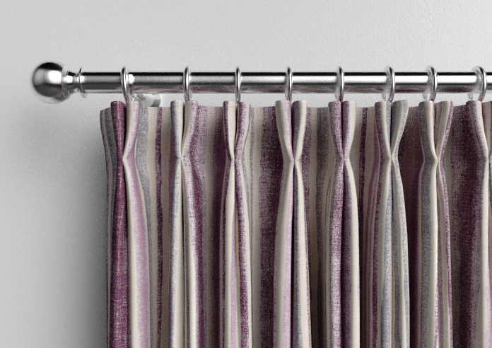 Guarda Stripe, Grape - Made to Measure Curtains - Image 10